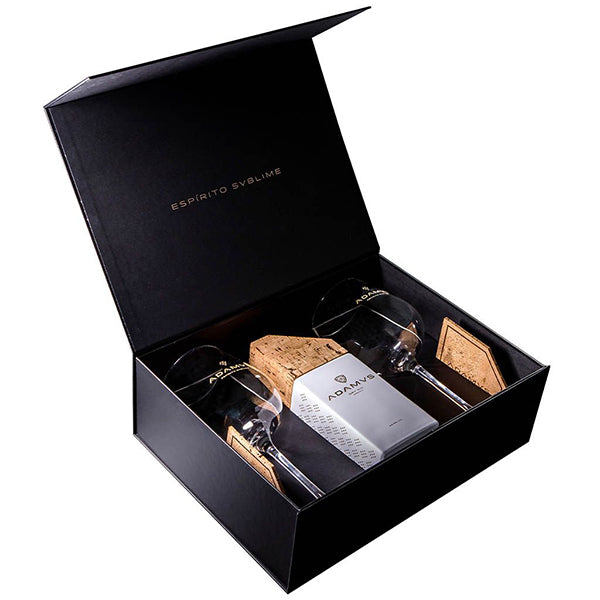 Adamus Dry Gin Organic (Giftbox m/2 glas), ØKO - Trekantens Is