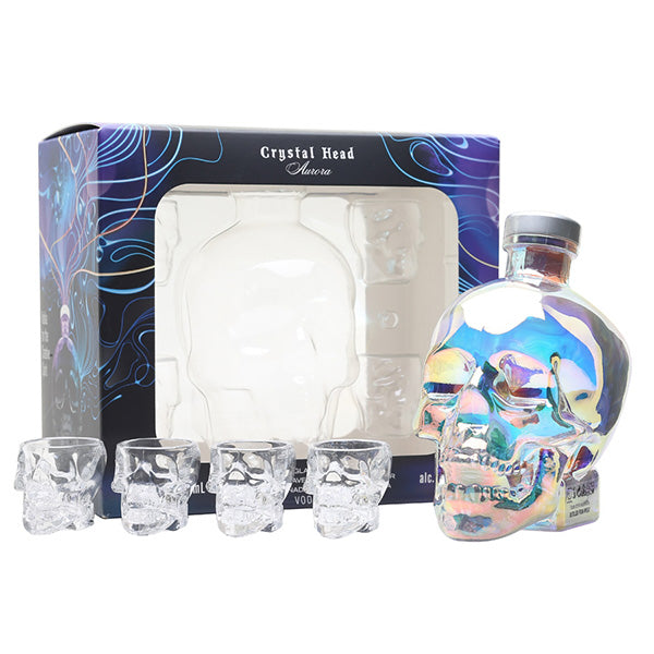 Crystal Head Vodka m/4 glas