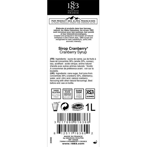 1883 Tranebær sirup - Trekantens Is